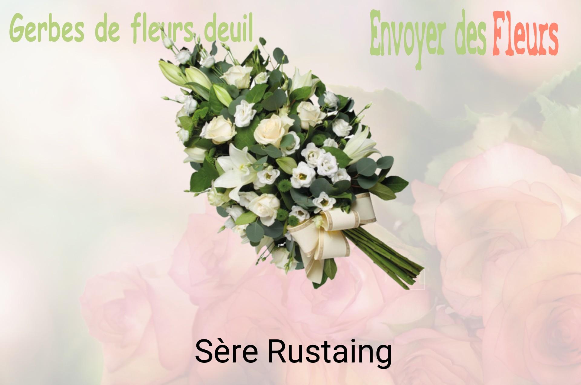 Gerbe de fleurs de deuil livrée à Sère-Rustaing